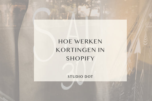 Hoe werken kortingen in Shopify?